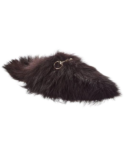 Gucci Brown Wool Mule