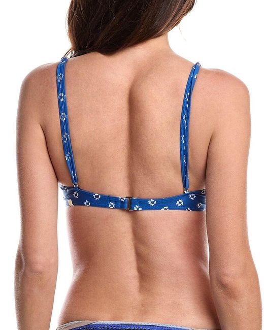 summersalt Blue The Seafarer Bikini Top