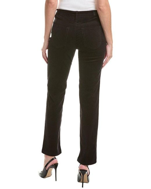 Jones New York Black Lexington Corduroy Straight Pant