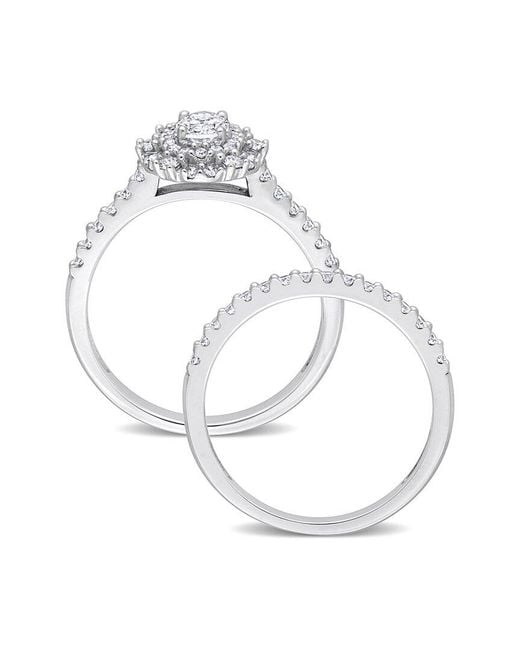 Rina Limor White 14K 0.99 Ct. Tw. Diamond Halo Ring