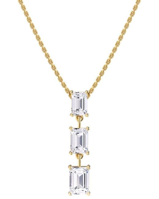Lab Grown Diamonds Metallic 14K 2.81 Ct. Tw. Lab-Grown Diamond Pendant Necklace