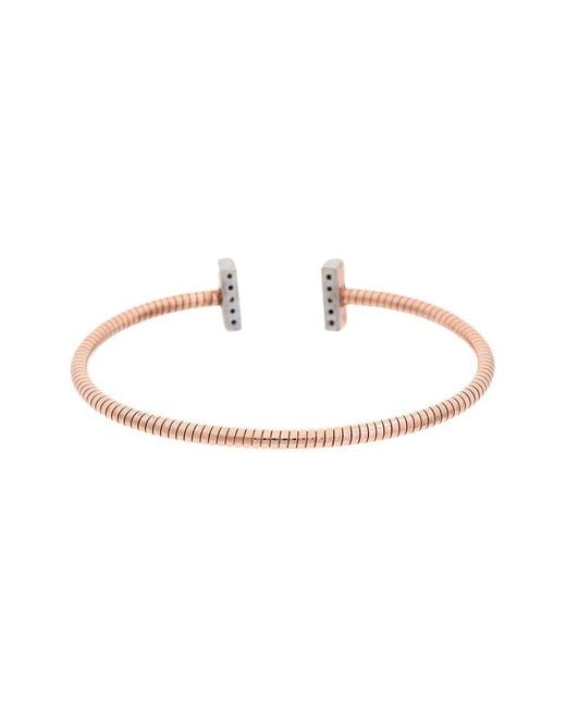Meshmerise White 18K Over 0.10 Ct. Tw. Diamond Bangle Bracelet