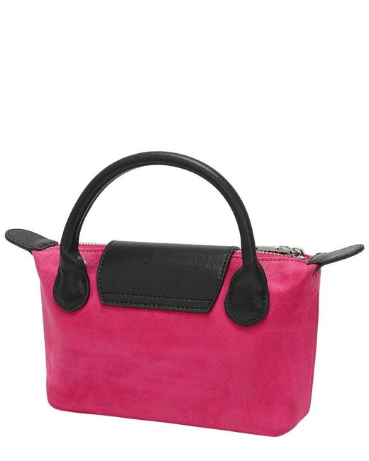 Tiffany & Fred Paris Pink Tiffany And Fred Paris Elegant Mini Suede Leather Satchel