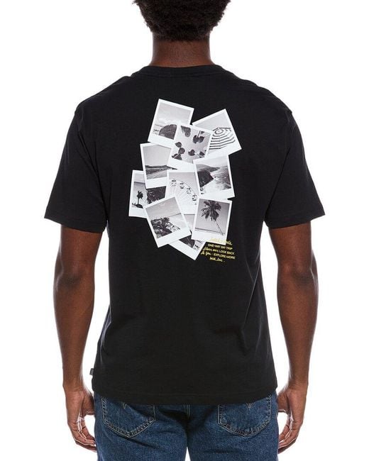 Scotch & Soda Black Graphic T-Shirt for men