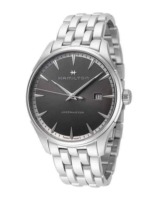 Hamilton Jazzmaster Watch in Gray for Men Lyst