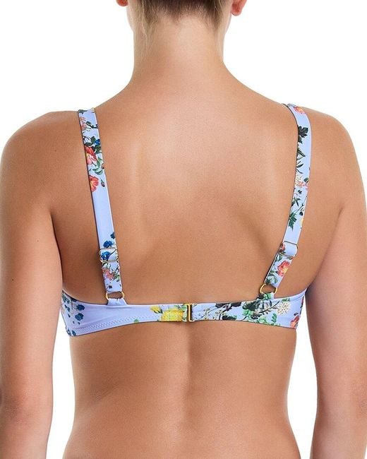 Hanky Panky Blue Swim Balconette Bikini Top