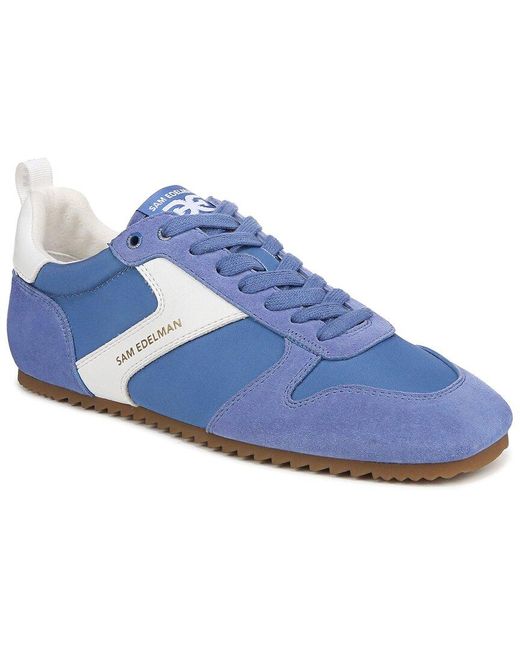 Sam Edelman Blue Zaria Suede Sneaker