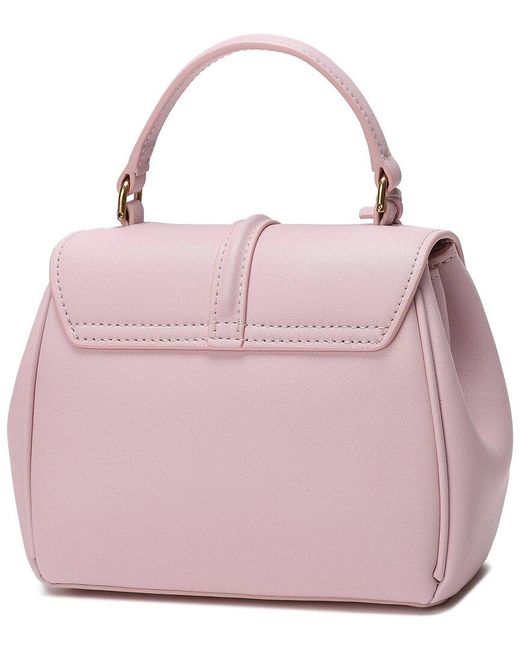 Tiffany & Fred Paris Pink Smooth Leather Top Handle Crossbody