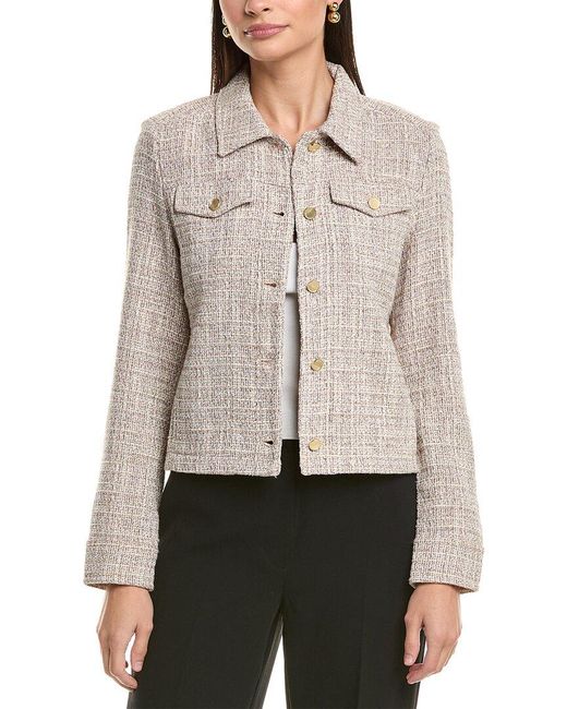 J.McLaughlin Natural Colby Linen-Blend Jacket