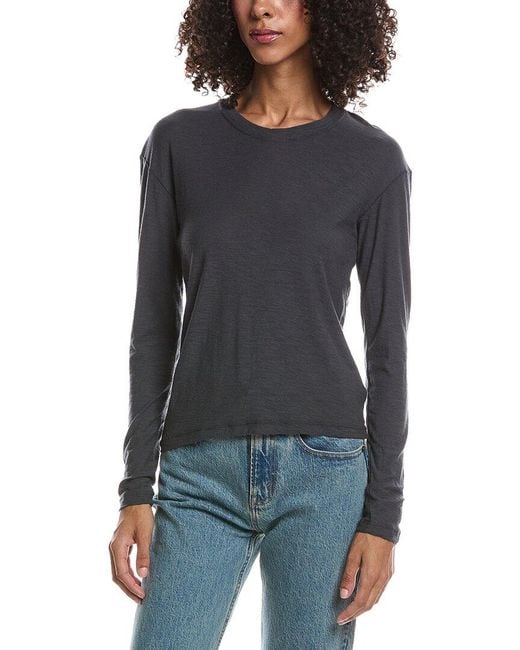 James Perse Black Boxy T-Shirt