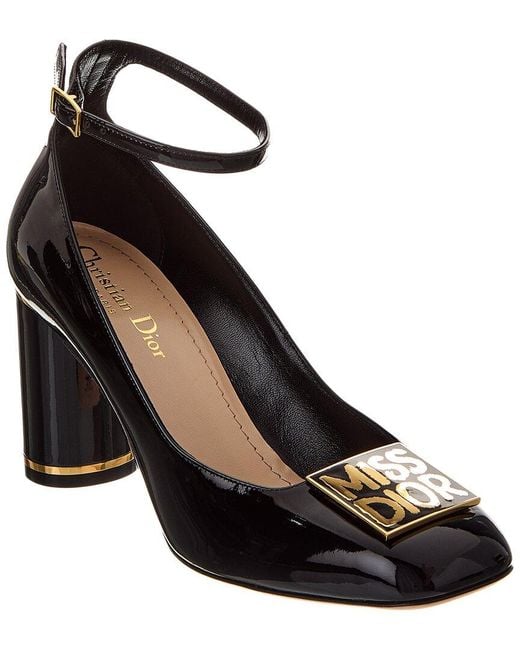 Dior Miss Graffiti Patent Pump in Black | Lyst