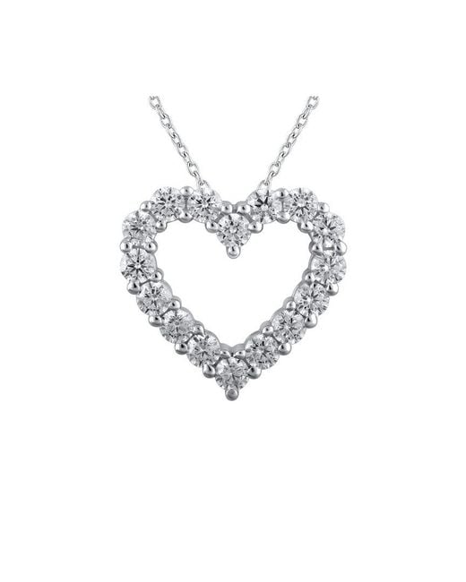 Lab Grown Diamonds Metallic 1.01 Ct. Tw. Lab-Grown Diamond Pendant