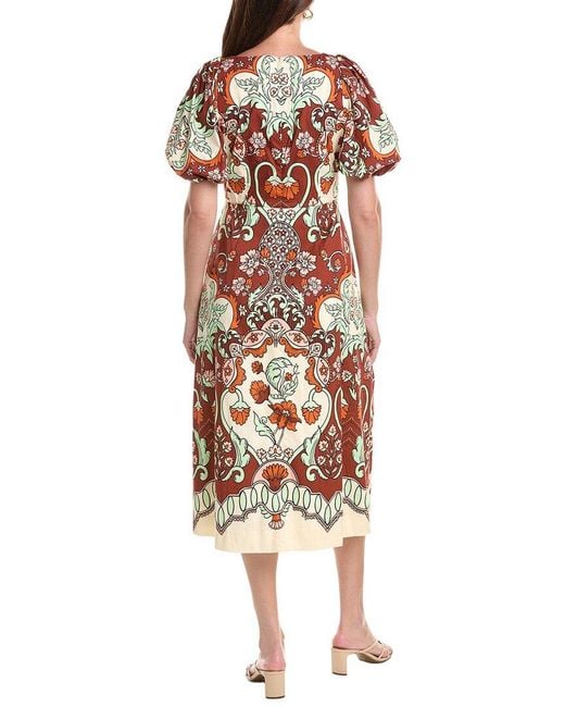 mestiza White Pippa Midi Dress