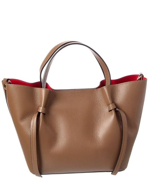 Isabella Rossetti Brown Emma27 Leather Tote
