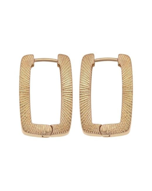 Reiss White Grace Graphic Hoop Earrings