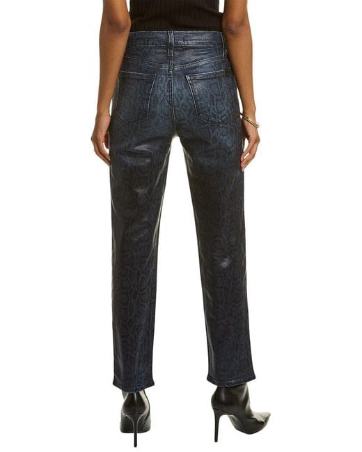 Joe's Jeans Blue The Honor High-Rise Slither Straight Ankle Jean