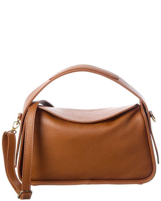 Italian Leather Brown Shoulder Bag