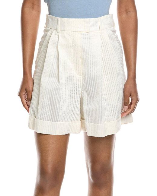 Akris White Firis Short