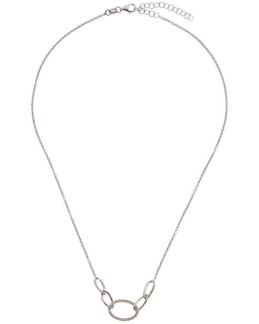 Meshmerise Metallic 18K 0.15 Ct. Tw. Diamond Necklace