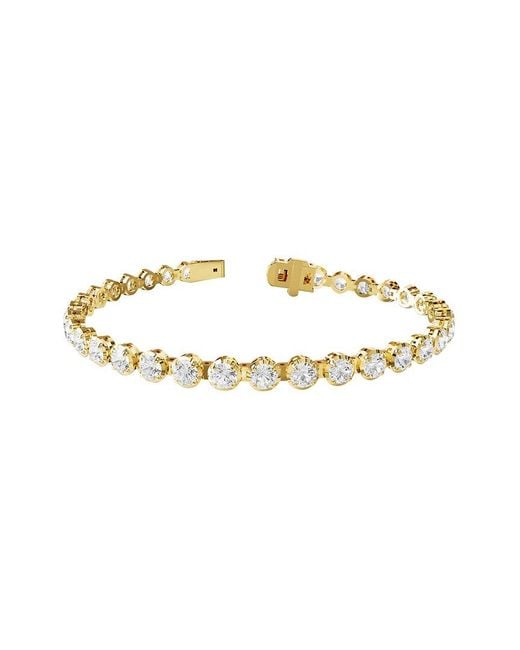 Lab Grown Diamonds Metallic 14K 5.84 Ct. Tw. Lab-Grown Diamond Tennis Bracelet