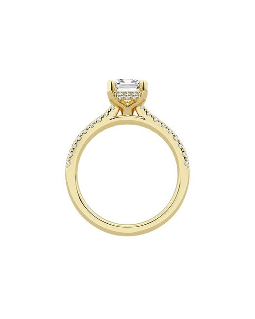 Lab Grown Diamonds Metallic 14K 2.00 Ct. Tw. Lab-Grown Diamond Bridal Ring Set