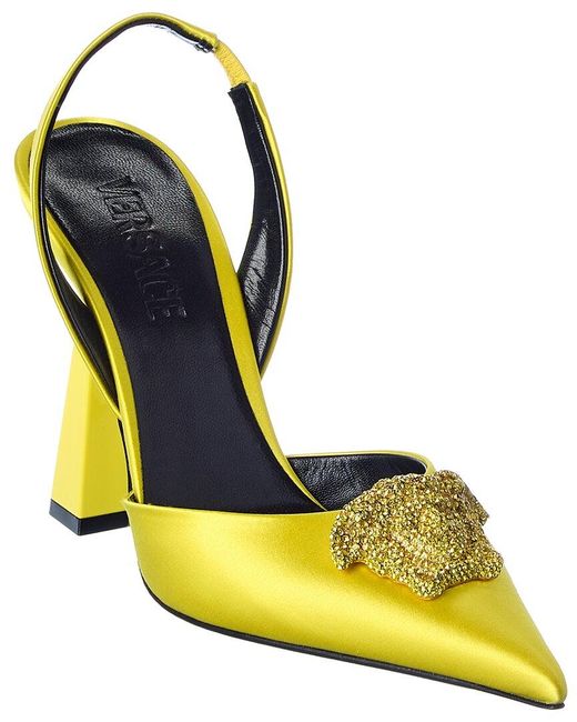 versace medusa slingback pumps