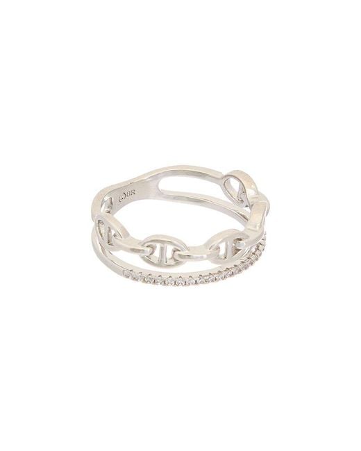 Juvell White 18K Plated Cz Ring