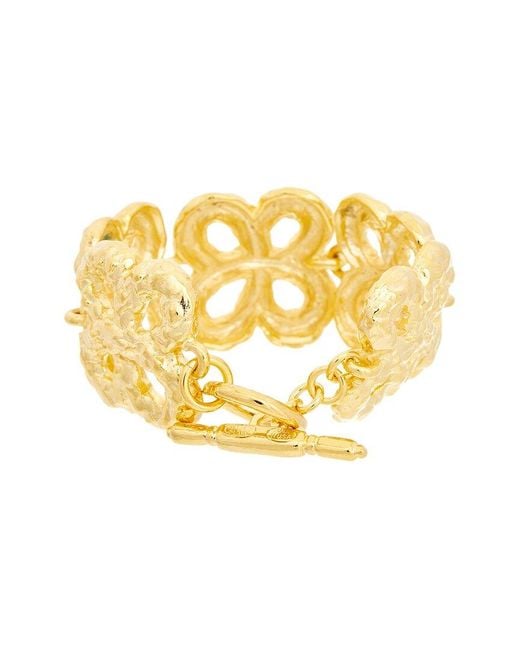 Kenneth Jay Lane Metallic Plated Link Bracelet