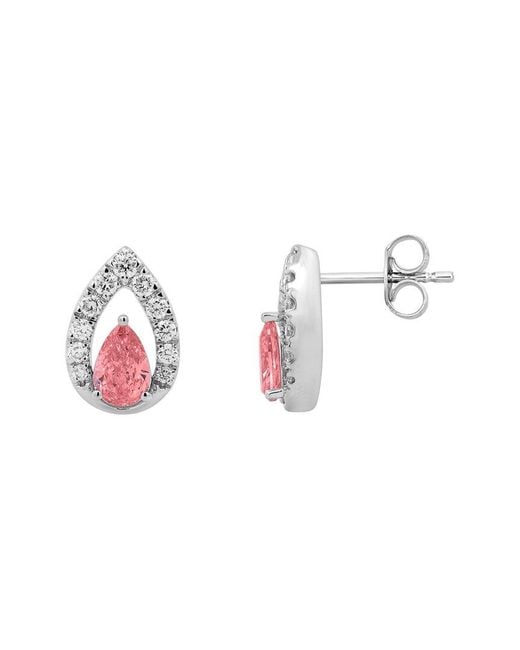 Brilliant Bloom Multicolor 14K 1.50 Ct. Tw. Lab-Grown Diamond Earrings