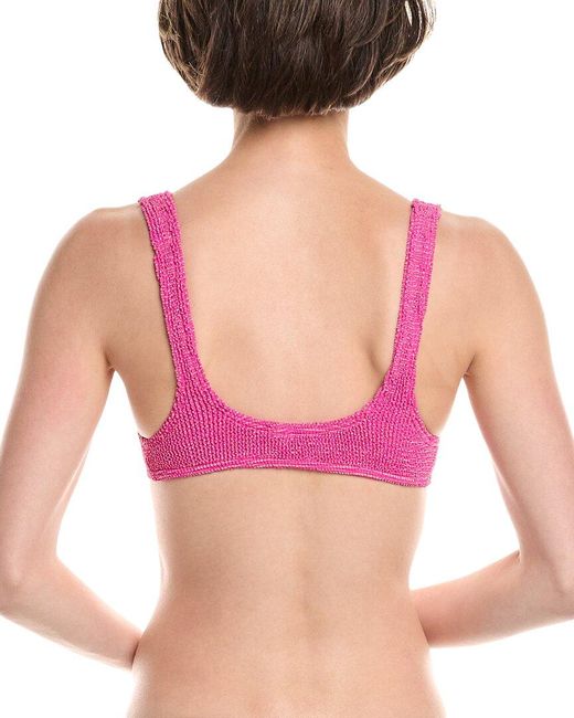 Bondeye Pink Ring Scout Crop Bikini Top