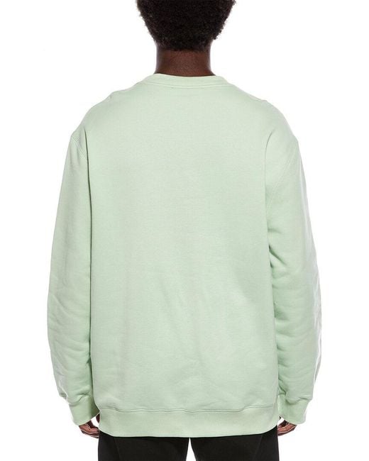 Lanvin Green Brode Crewneck Sweatshirt for men