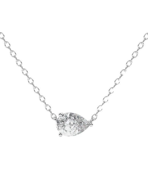 Lab Grown Diamonds Metallic 14K 0.50 Ct. Tw. Lab-Grown Diamond Necklace