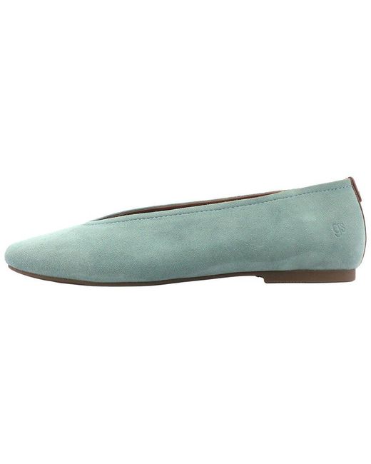 Gentle Souls Blue Willow Suede Flat
