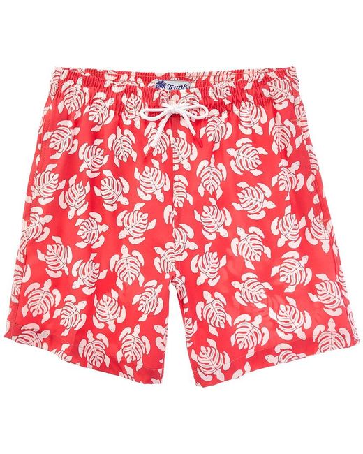 Trunks Surf & Swim Red Sano Swim Trunk for men