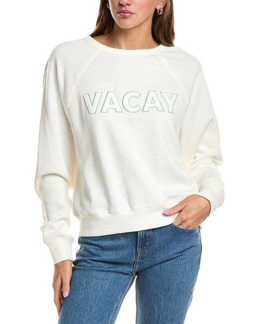 Z Supply White Vacay Sweatshirt