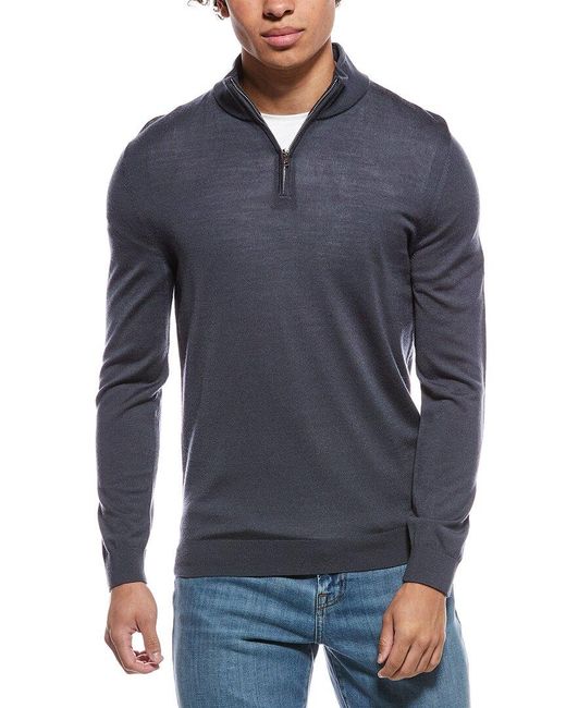 Reiss Blue Blackhaller Wool-Blend Sweater for men