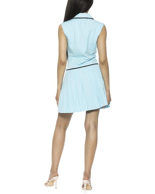 Alexia Admor Blue Lilyana A-Line Dress
