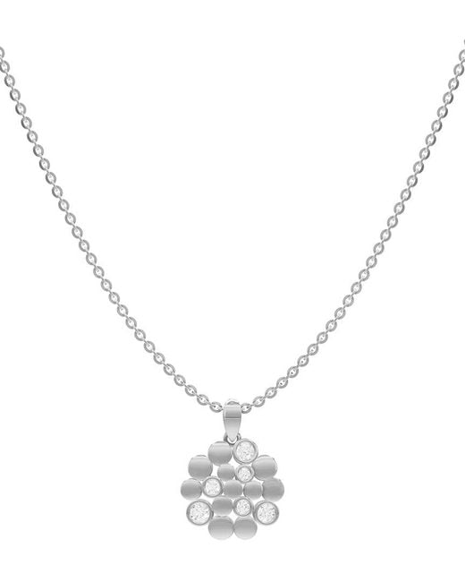 Lab Grown Diamonds Metallic 14K 0.36 Ct. Tw. Lab-Grown Diamond Necklace