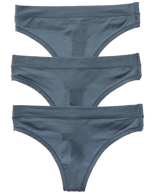 DKNY Blue 3Pk Active Comfort Thong