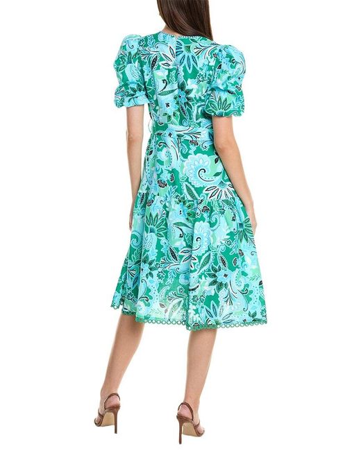 Hale Bob Blue Mary Linen Dress