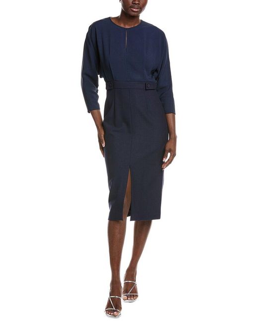 Boss Blue Ditela Sheath Dress