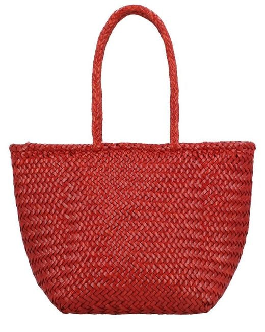 Dragon Diffusion Red Grace Small Leather Shoulder Bag
