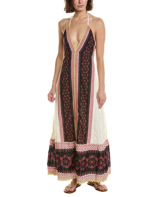 Free People Brown Cubana Maxi Dress