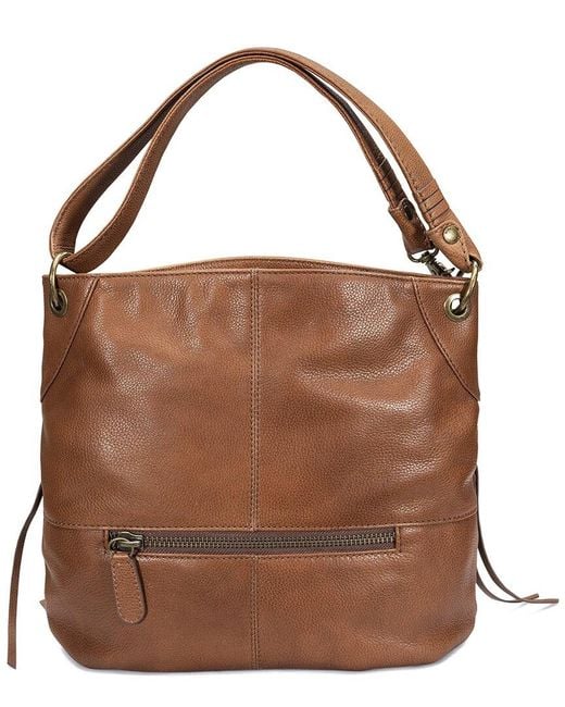 Frye Brown Meadow Leather Hobo Bag