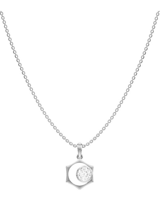 Lab Grown Diamonds Metallic 14K 1.50 Ct. Tw. Lab-Grown Diamond Necklace