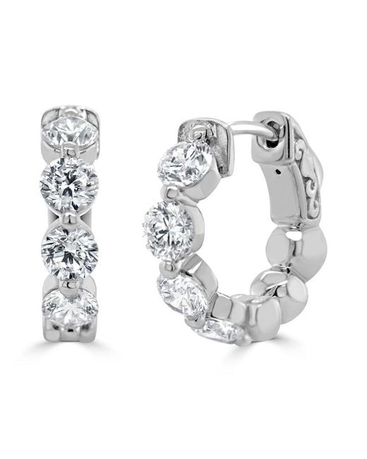 Sabrina Designs Metallic 14k 1.85 Ct. Tw. Diamond Hoops