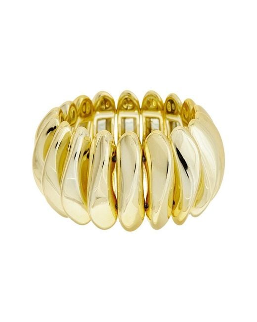 Adornia Metallic Stretch Cuff Bracelet