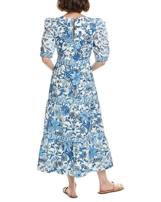 Gretchen Scott Blue Frolic Maxi Dress
