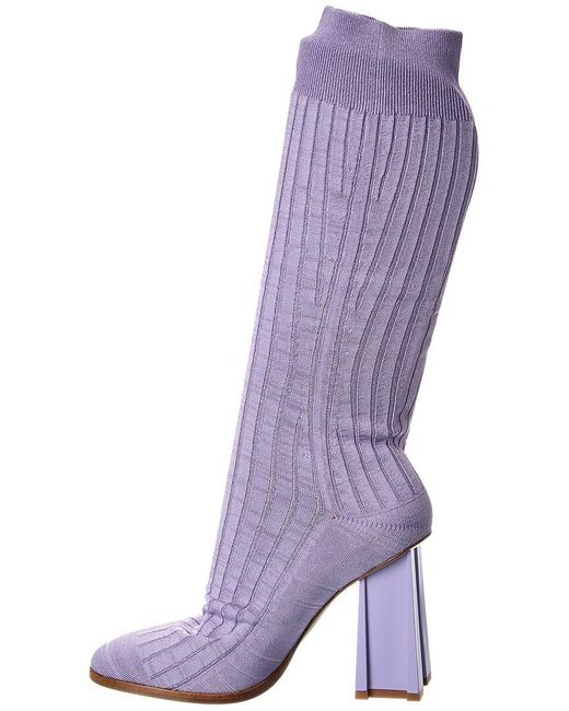 Missoni Purple Knit Boot