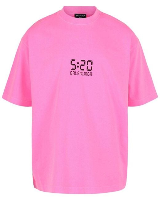 BALENCIAGA ピンク Tシャツ バックプリント Balenciaga 5:20 Graphic T-Shirt in Pink for Men | Lyst UK